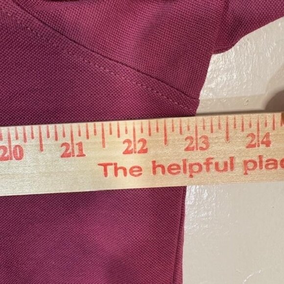 Greyson Polo Shirt Mens Large Burgundy brrr Cooling Performance Golf Stretch - Picture 7 of 8